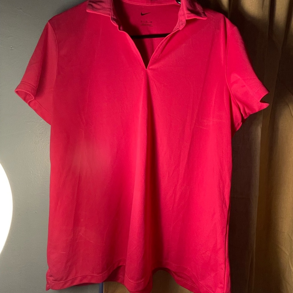 Nike Women's Bright Pink Short Sleeve Top